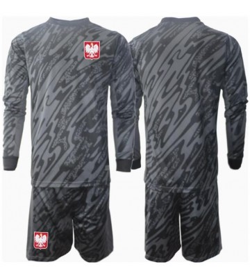 Lacne Dětský Futbalové dres Poľsko Brankarsky  ME 2024 Dlhy Rukáv - Preč (+ trenírky)